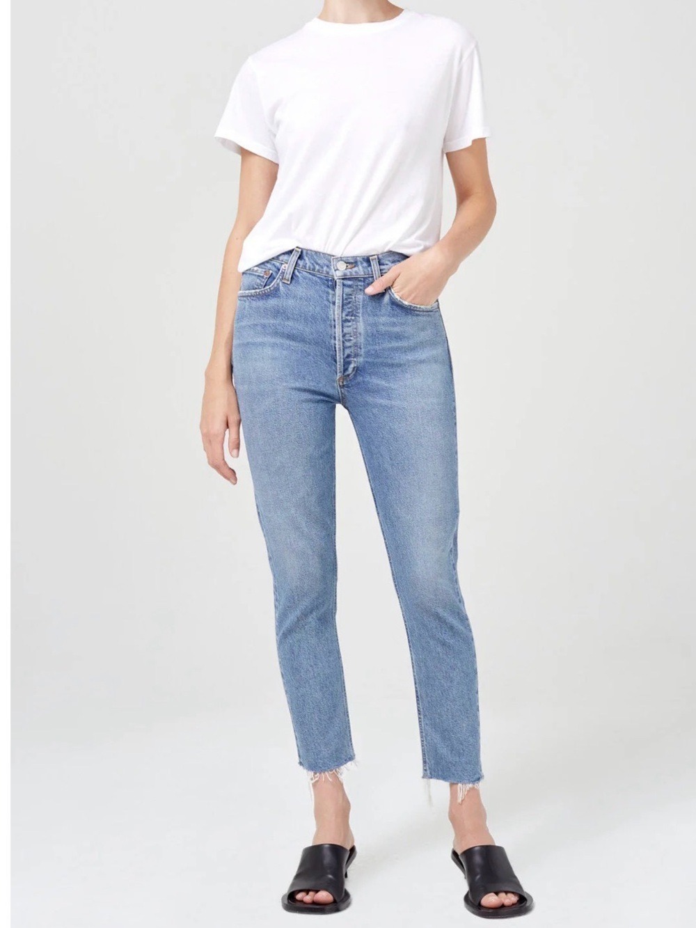 AGOLDE NICO HIGH RISE JEANS IN BLAME WOMENS SIZE 34 NWT